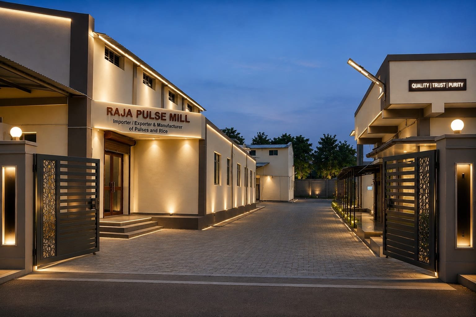 Raja Pulse Mill warehouse and dispatch