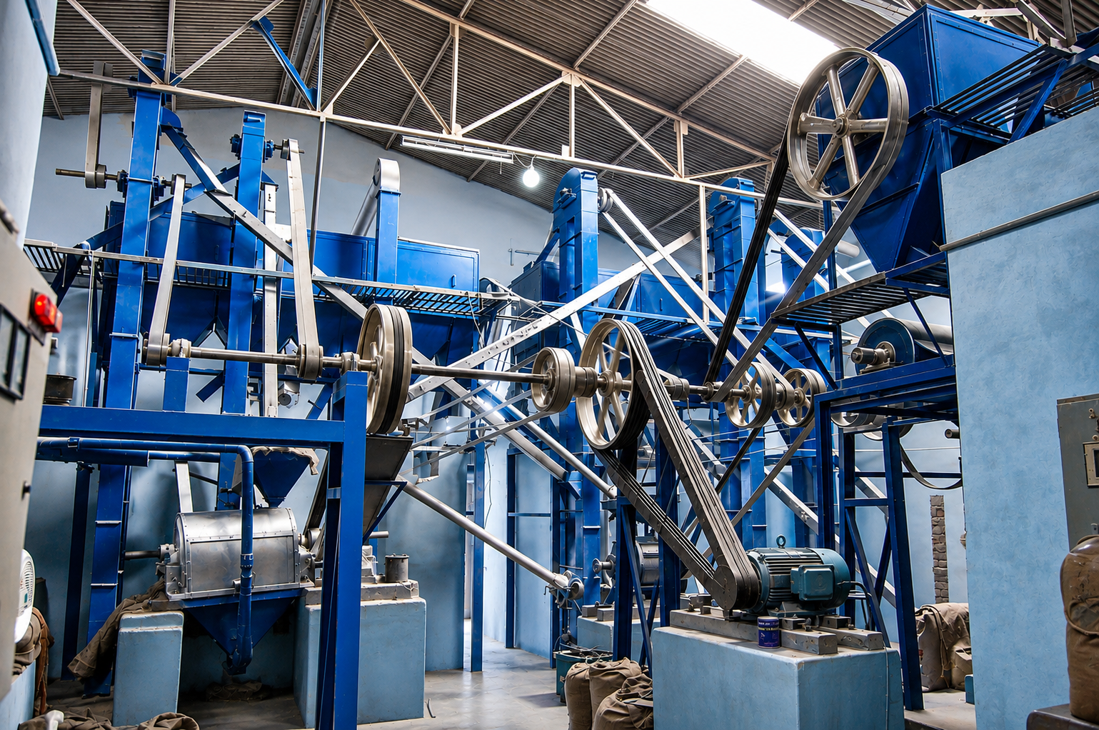 Raja Pulse Mill processing area
